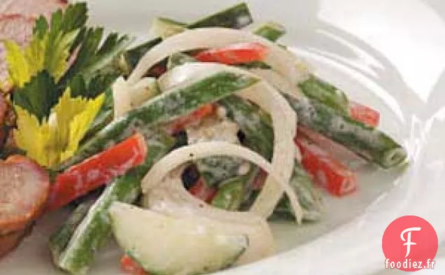 Salade de Haricots Verts avec Vinaigrette Crémeuse