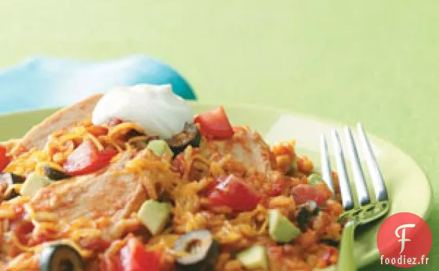 Poulet et Riz Mexicains Faciles