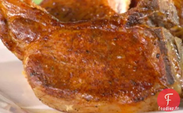 Côtelettes De Porc BBQ Frottées au Chili