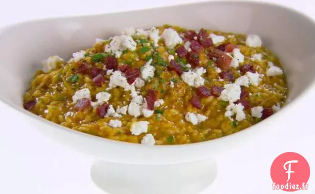 Risotto à la Citrouille et au Fromage de Chèvre
