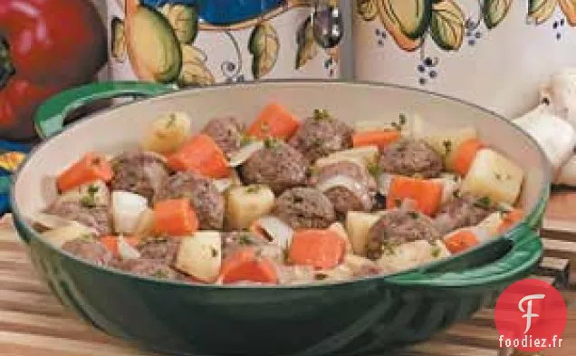 Ragoût de Boulettes de Viande à L'Oignon