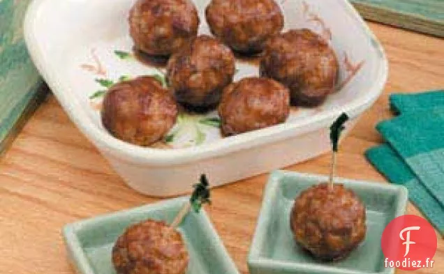 Boulettes de viande au beurre de pomme