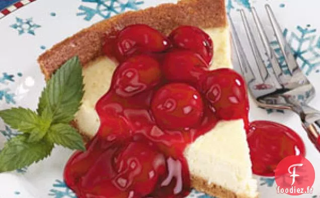 Tarte au cheesecake aux cerises