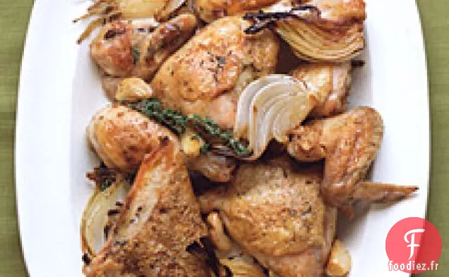 Poulet Aux Oignons Et À L'Ail