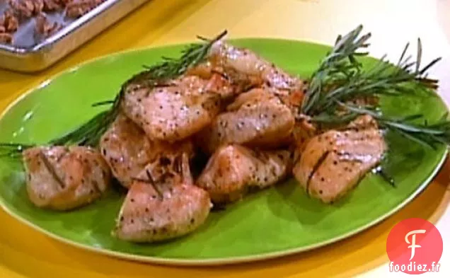 Poulet Rôti À L'Ail Au Romarin Et Au Citron