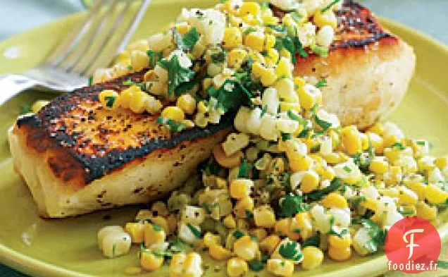 Sauté De Maïs Au Gingembre, À L'Ail Et À La Coriandre Fraîche