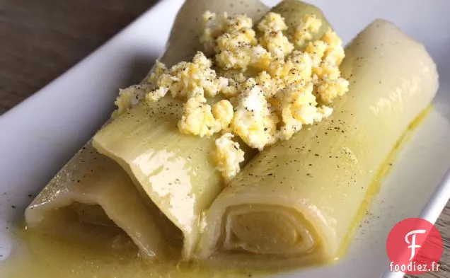 Poireaux Cuits À La Vapeur En Vinaigrette {poireaux Vinaigrette}