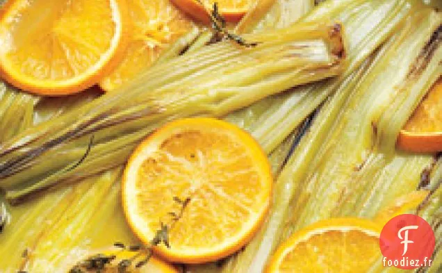 Poireaux Braisés À L'Orange