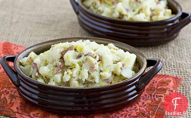 Pommes de Terre Rouges et Poireaux Écrasés