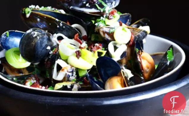 Moules Morston Aux Poireaux, Bacon Fumé Et Aspall Cyder