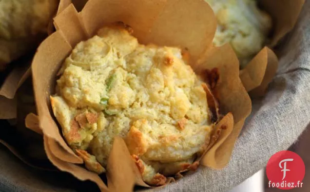Muffins Au Cheddar Et Aux Poireaux