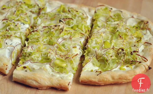Pain Plat aux Poireaux, à la Ricotta et au Citron