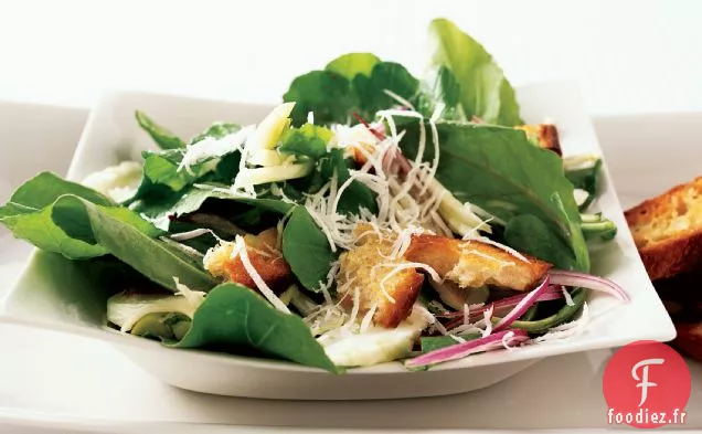 Salade César aux Épinards
