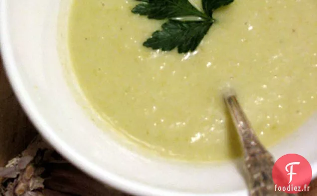 Soupe Crémeuse Aux Poireaux Et Au Yogourt