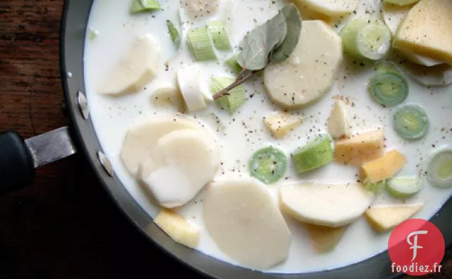 Gratin De Pommes De Terre, De Suédine Et De Poireaux