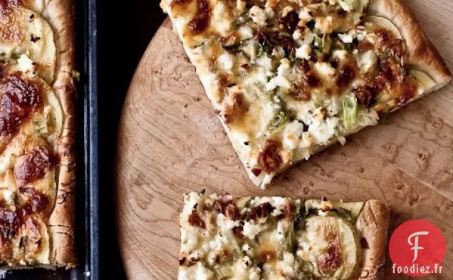 Pizza aux Pommes De Terre Et Poireaux