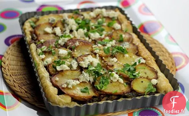 Recette de Tarte aux Pommes de Terre et aux Poireaux