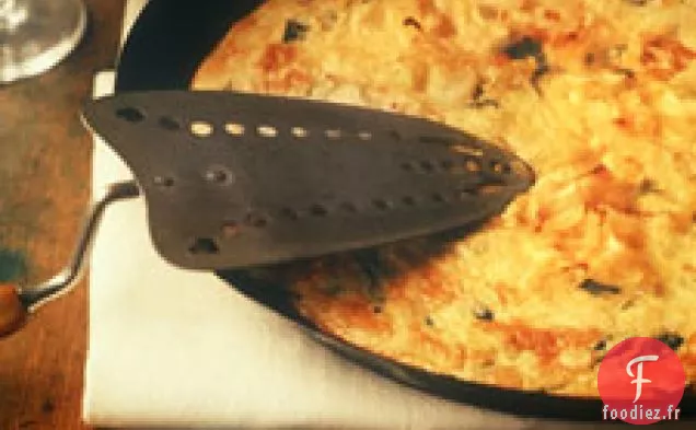 Frittata Aux Tomates Vertes Et Poireaux