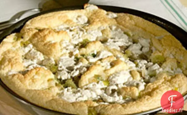 Frittata Soufflée Aux Poireaux, Tomates Et Fromage De Chèvre