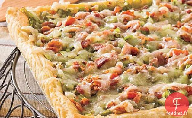 Tarte au Bacon et aux poireaux