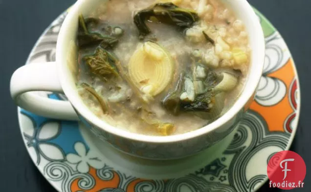 Soupe Rapini + Poireaux + Riz