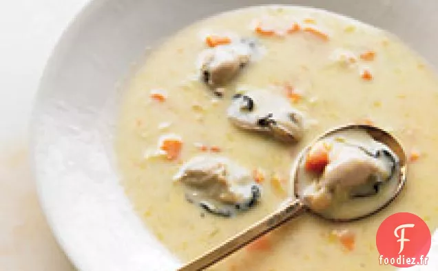 Ragoût D'Huîtres Avec Patate Douce Et Poireaux