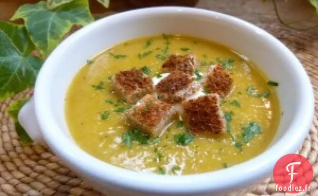 Soupe De Poireaux Maigre Et Crémeuse Au Bacon Fumé Au Bois De Pommier