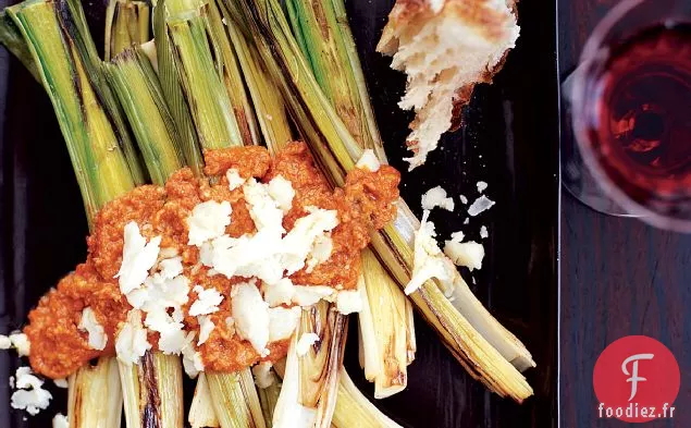 Romesco de Poireaux au Fromage Garrotxa Émietté