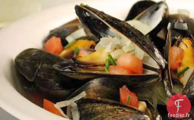 Moules aux Poireaux, Fenouil et Tomates