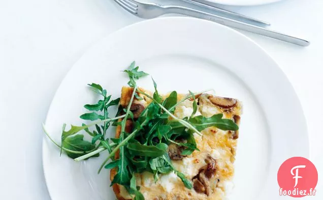 Frittata De Poireaux, Ricotta Et Champignons