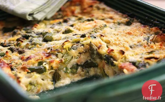 Fontina, Asperges et Strates de Poireaux
