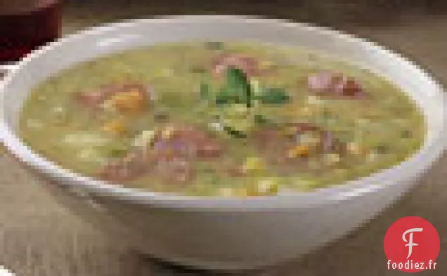 Soupe aux Saucisses et Poireaux