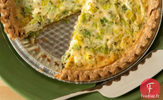 Quiche Au Fromage De Chèvre Et Poireaux