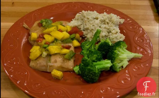 Mahi Mahi Teriyaki Avec De La Salsa si Délicieuse