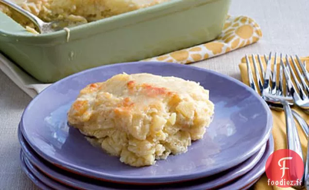 Gratin de Pommes de Terre et Poireaux Dorés