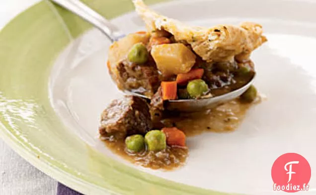 Potpie de Boeuf et Poireaux avec Croûte de Ciboulette
