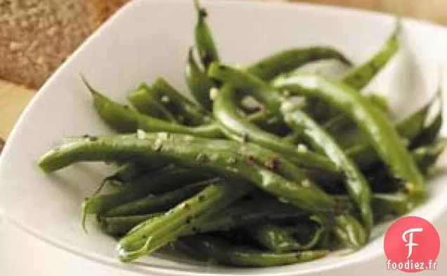 Haricots verts basilic-ail