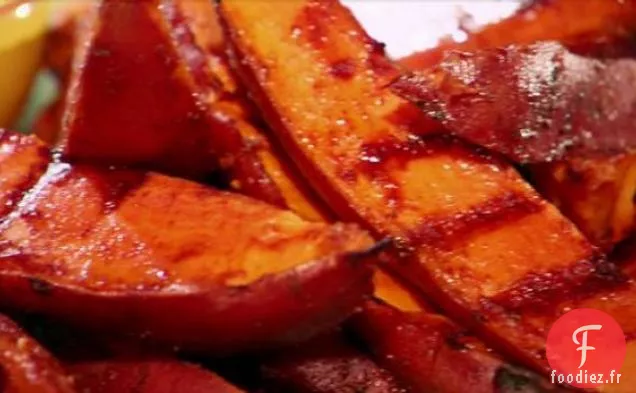 Frites de patates douces grillées