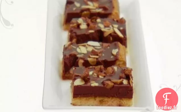 Barres de caramel au chocolat et au mascarpone