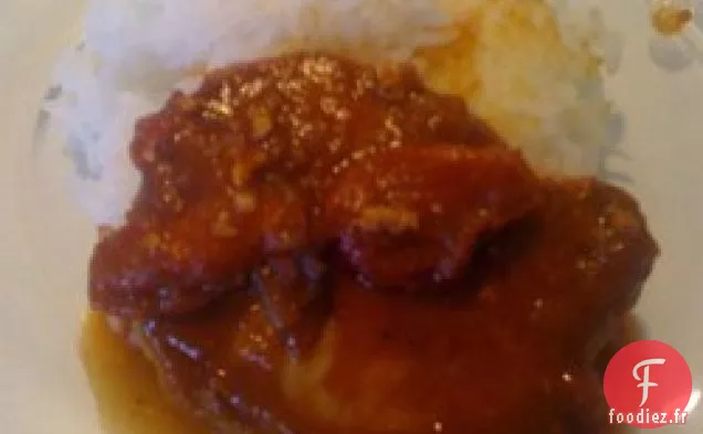 Côtelettes de porc aux tomates bourbon