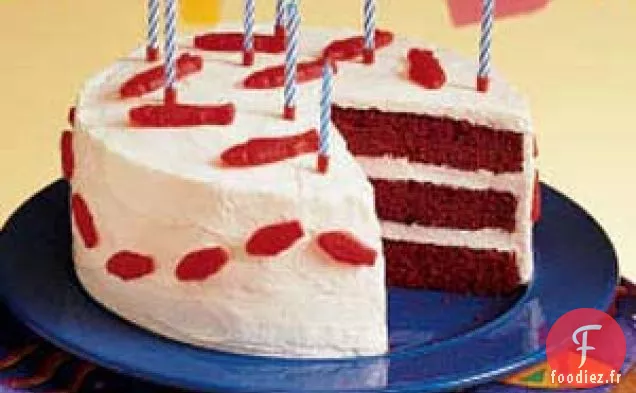 Gâteau de velours rouge "poisson"
