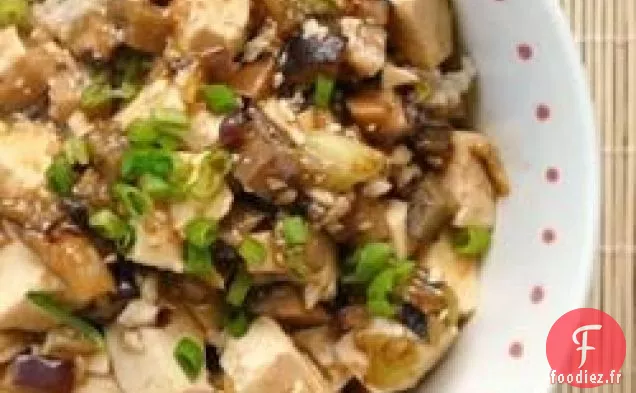 Tofu avec sauté de porc haché