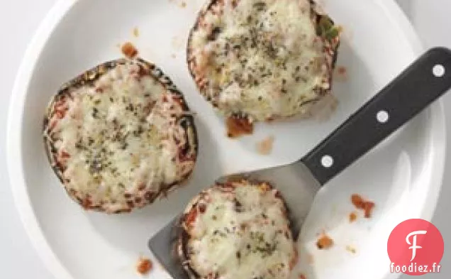 Coupes à pizza aux champignons portobello