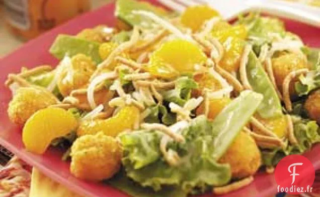 Salade de poulet pop-corn