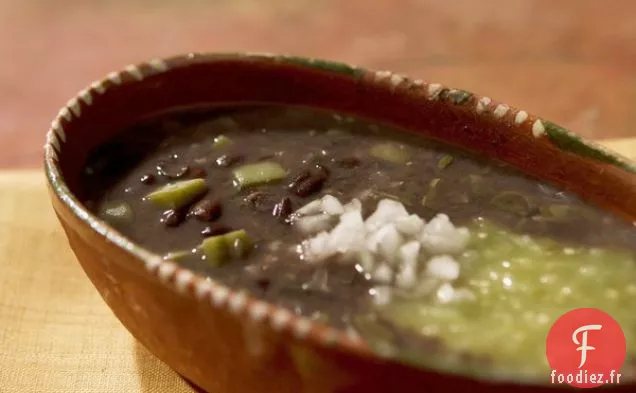 Aztèques Frijoles (Haricots Noirs Avec Cactus Nopal)