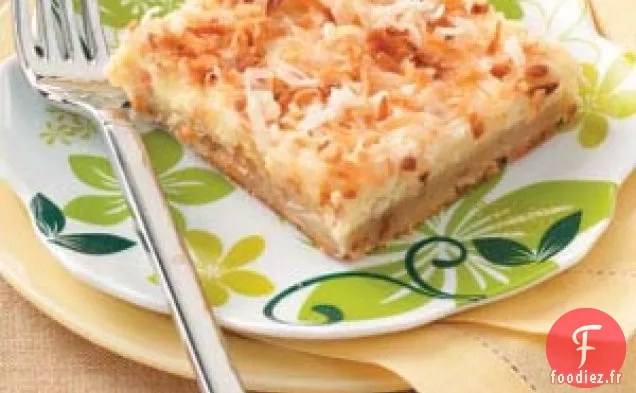 Dessert cheesecake à la noix de coco et au citron