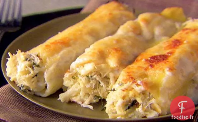 Cannellonis au crabe et à la ricotta