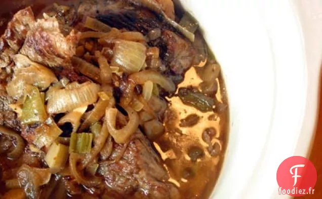 Poitrine Et Oignons Cuits Lentement Le Vendredi Soir