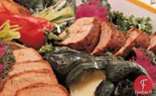 Porc grillé et poivrons Poblano