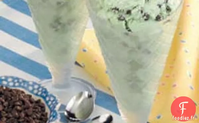 Glace aux pépites de menthe